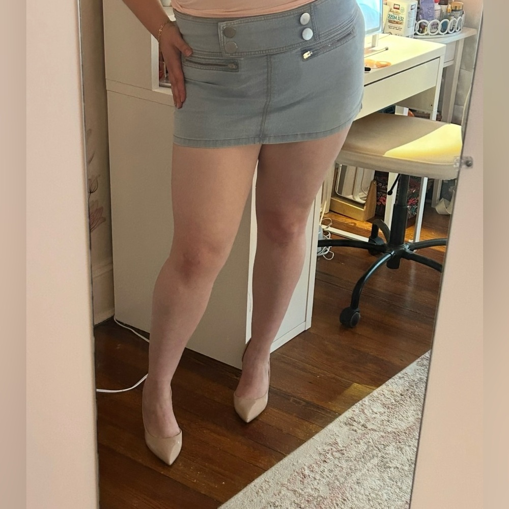 Urban Outfitters Denim Micro Mini Skirt